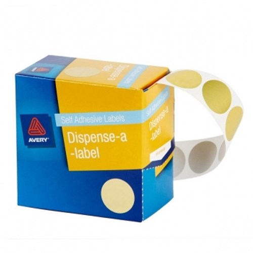 Quik Stik DSRMC24 Labels Circular 24mm Gold P500